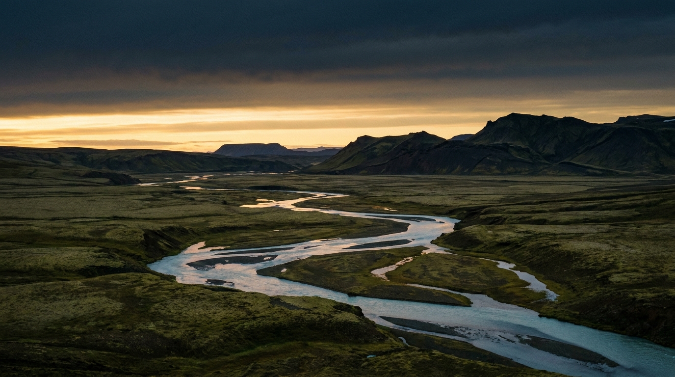 Summer, the midnight sun